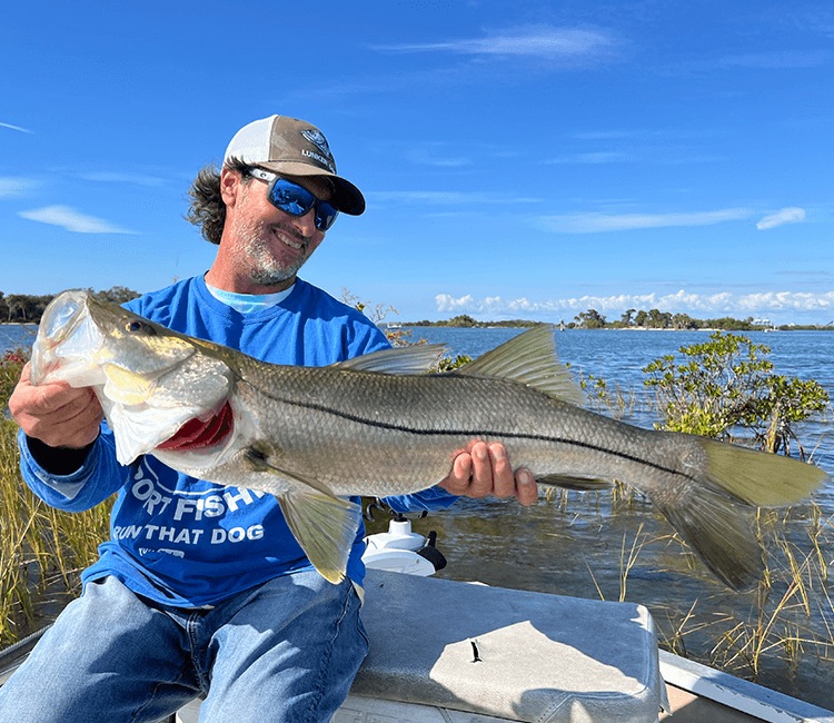 Angler showing a catch in Fort Lauderdale