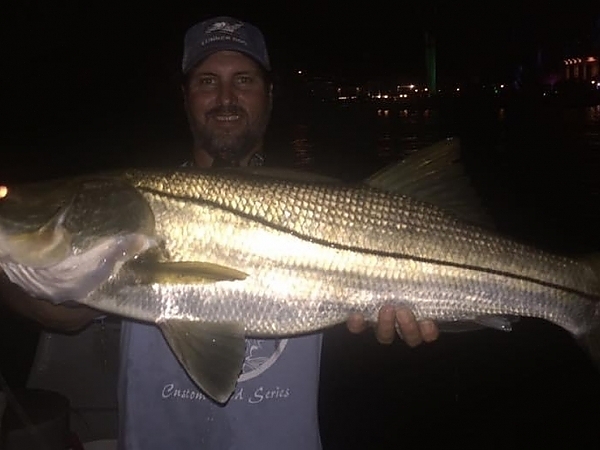 Fisherman with a large catch in the waters of Fort Lauderdale