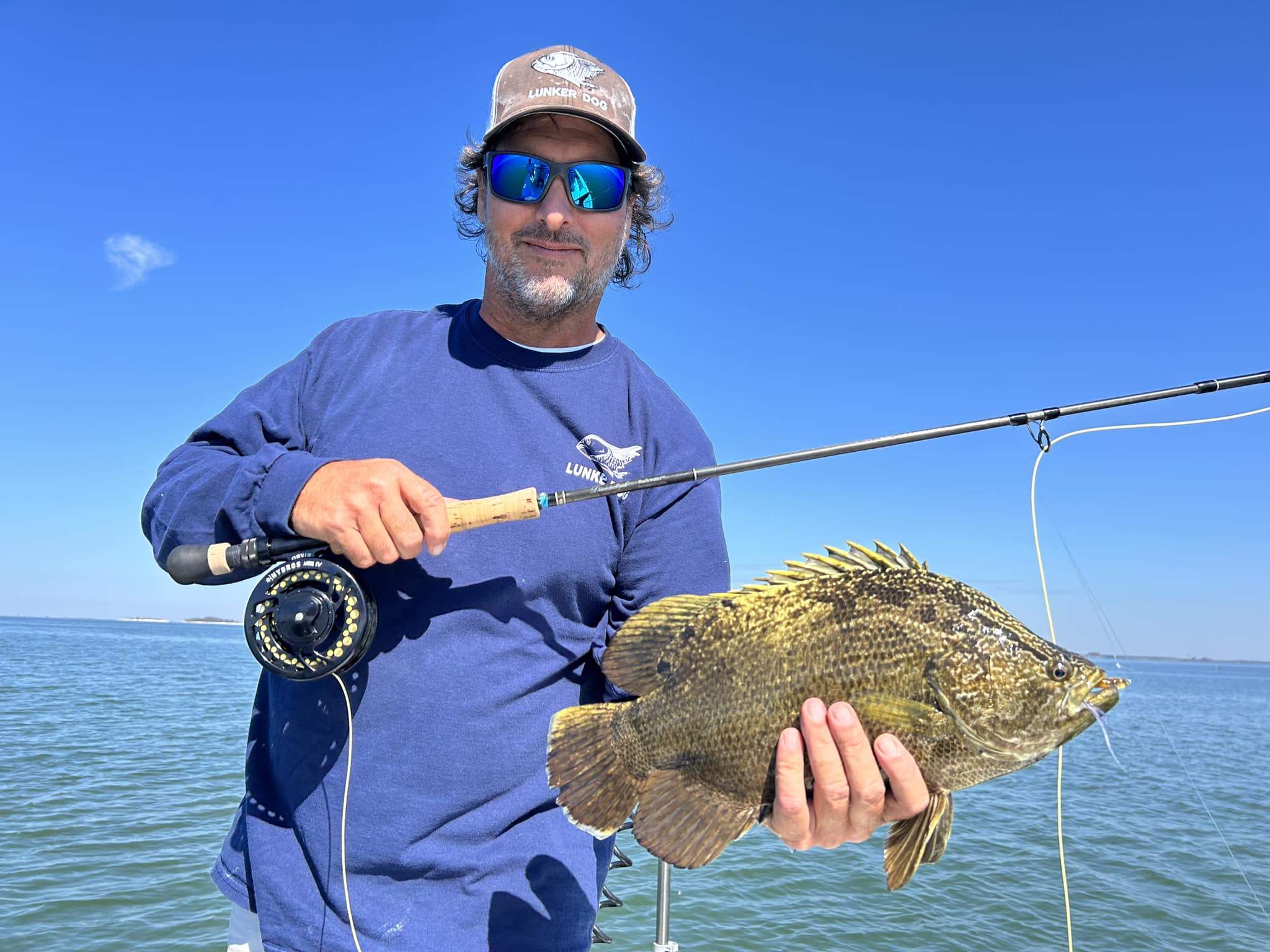 Fisherman with a fresh catch in Fort Lauderdale