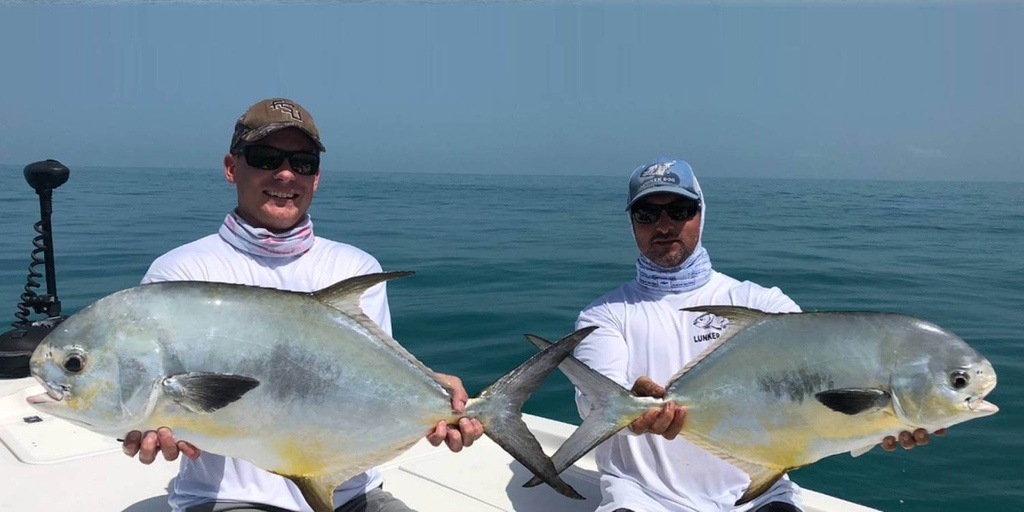 Fisherman in a hat and sunglasses enjoying a fishing trip in Miami